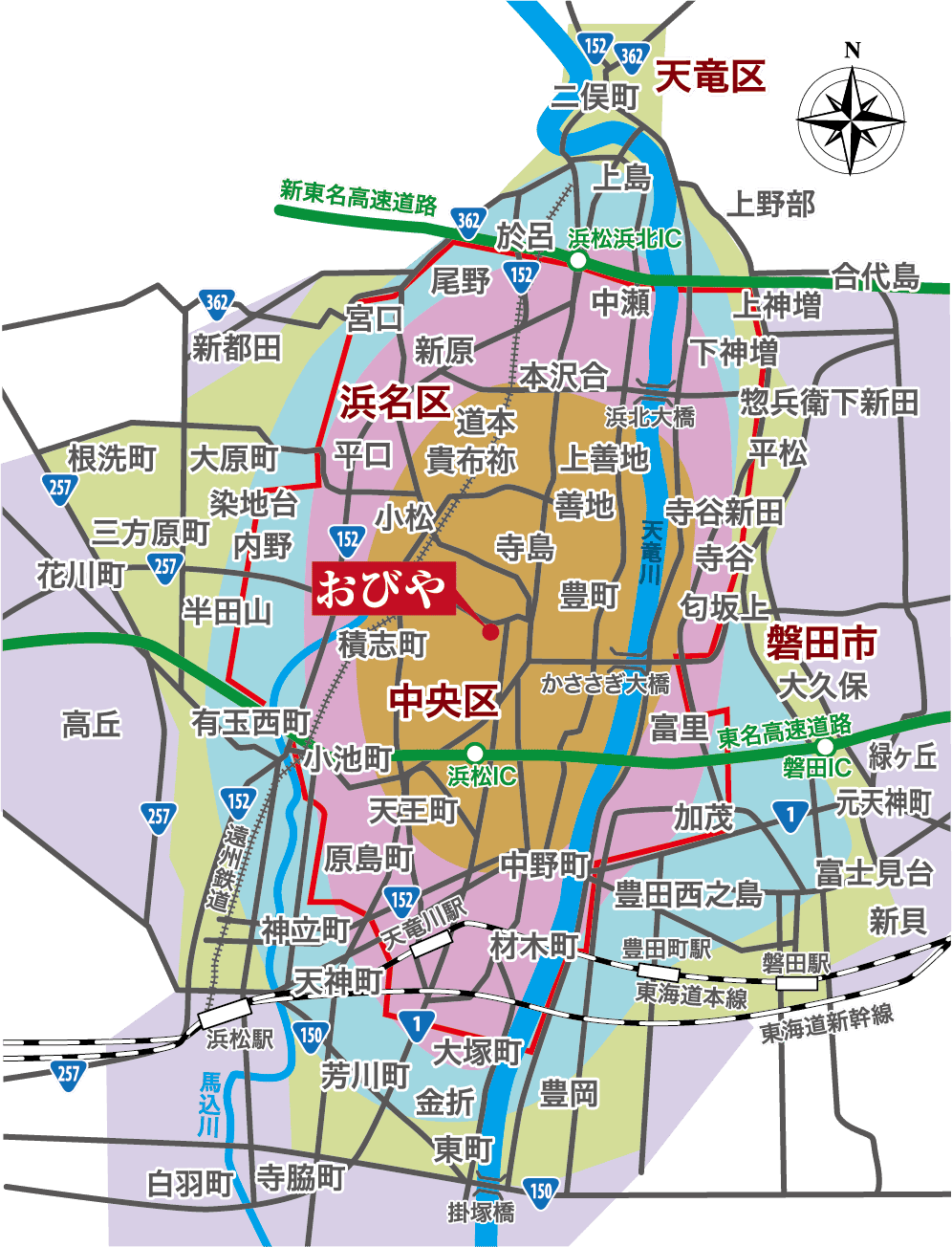 配達エリアマップ